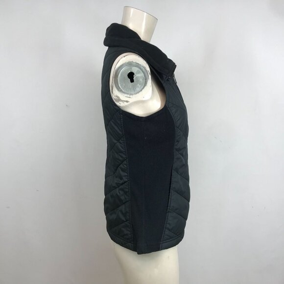 COLUMBIA -WOMEN'S XS - BLACK QUILTED FULL ZIP POLYESTER VEST - Picture 4 of 8